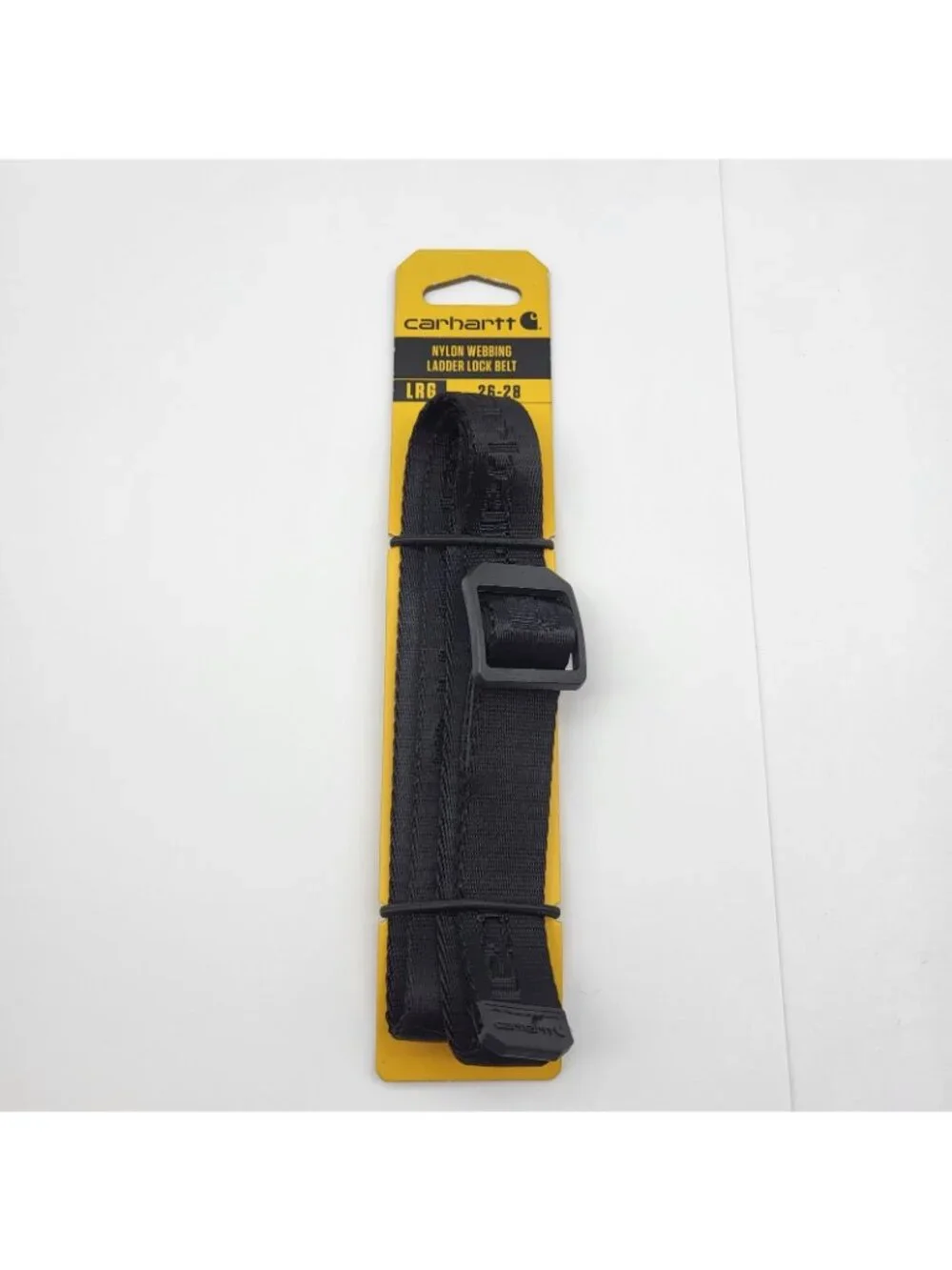 NEW Carhartt Nylon Webbing Ladder Lock Belt Youth Black Size L 26-28 waist